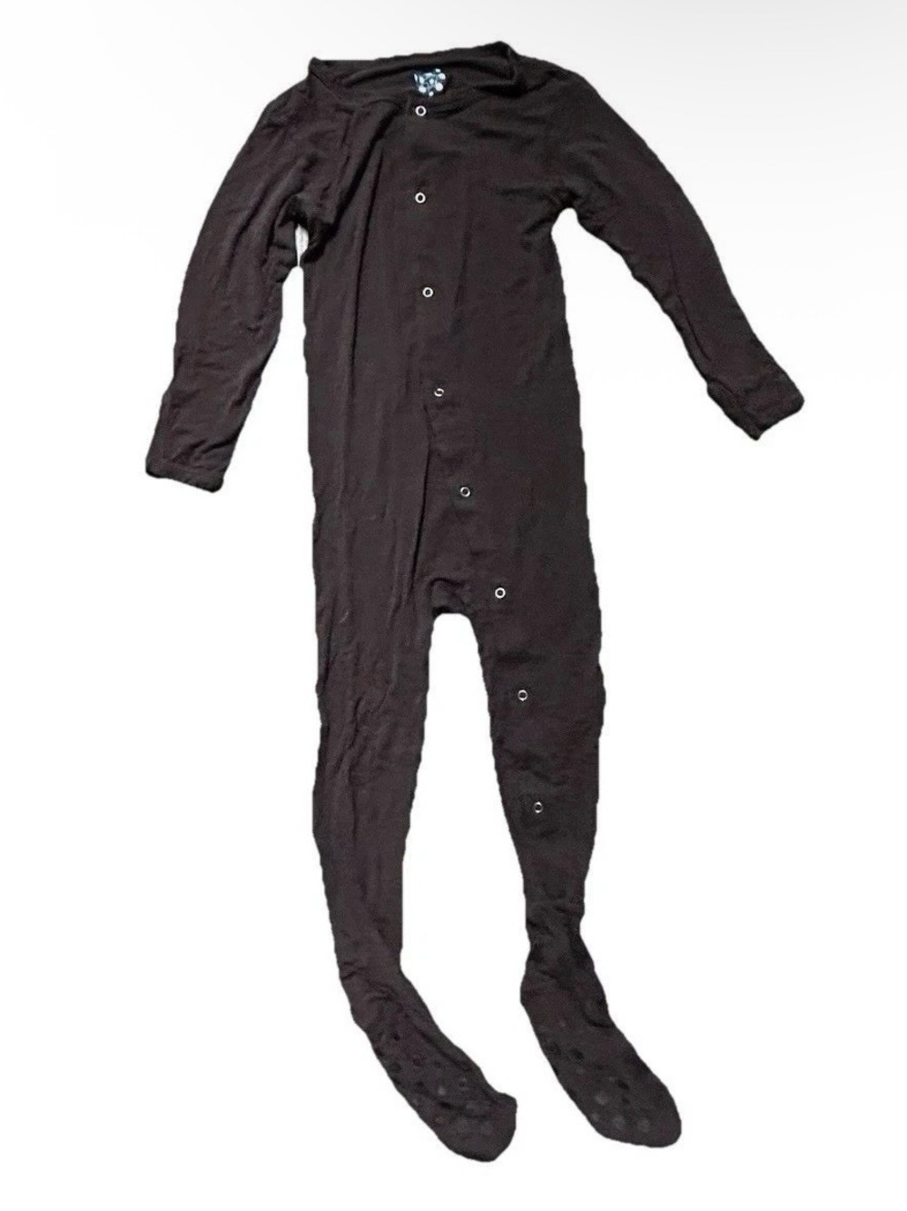 Toddler Kickee Pants Brown Bamboo Footie Pajamas Size 4T